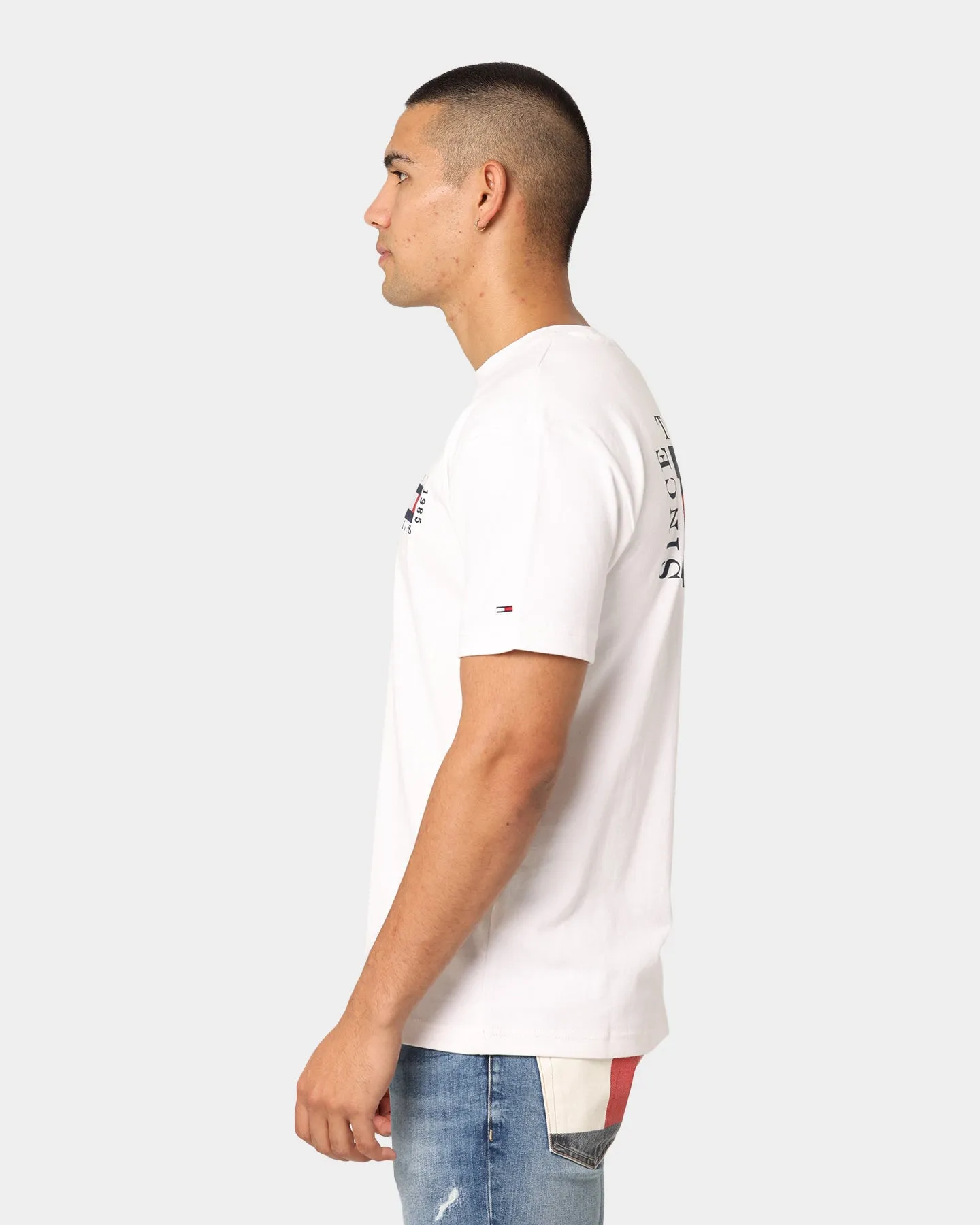 Tommy Jeans TJM Box Flag T-Shirt White