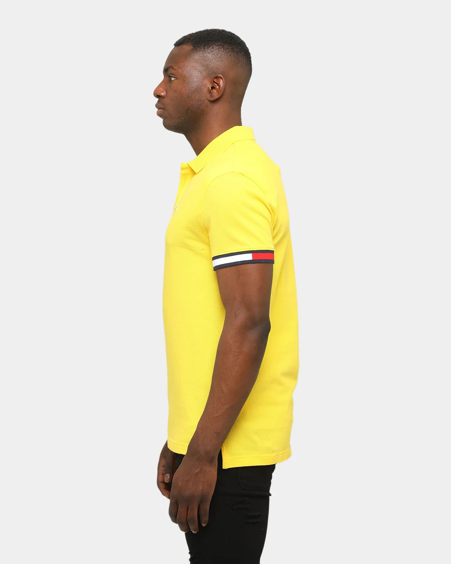 Tommy Jeans TJM Branded Sleeve Polo Star Fruit Yellow