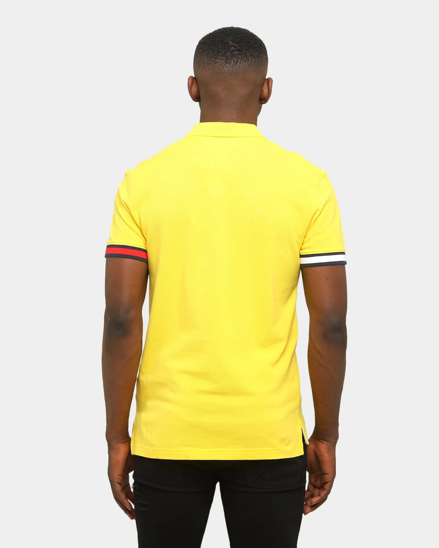 Tommy Jeans TJM Branded Sleeve Polo Star Fruit Yellow