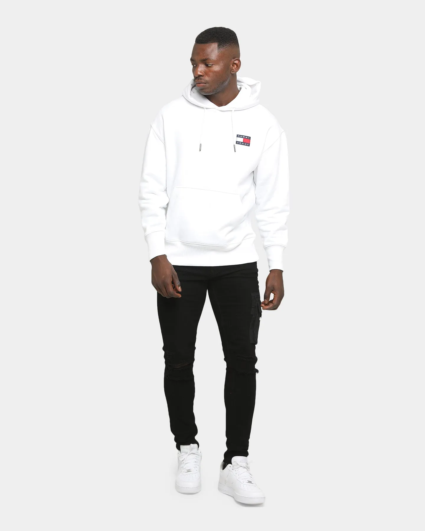 Tommy Jeans Tommy Badge Hoodie White