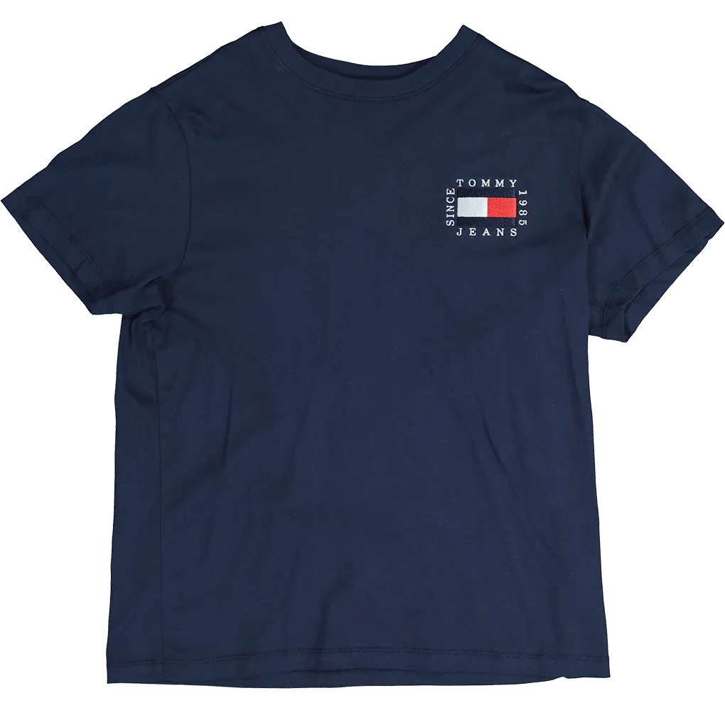 Tommy Jeans Women's Box Flag T-Shirt Navy