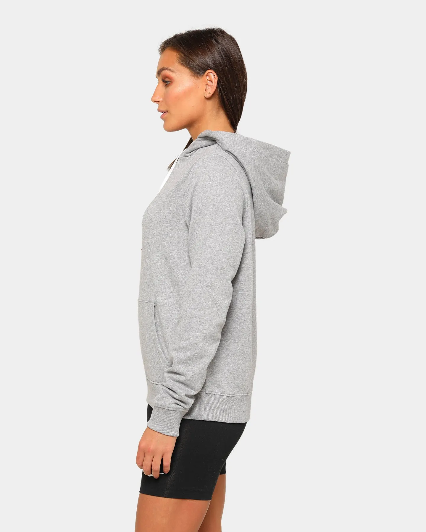 Tommy Jeans Women's TJW Essential Logo Hoodie Light Grey Heather