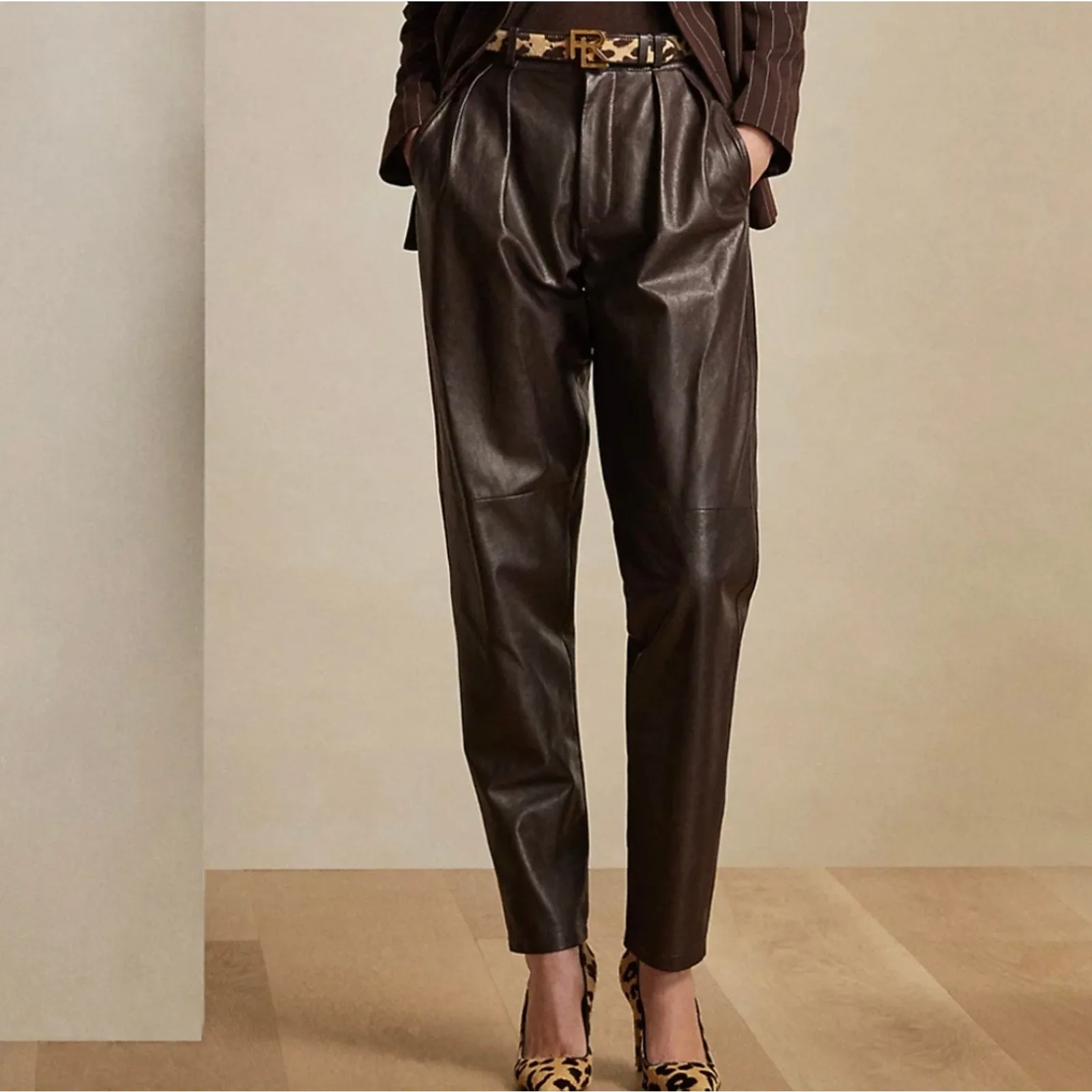 Vintage 80's Toff's Leather Pants - 12