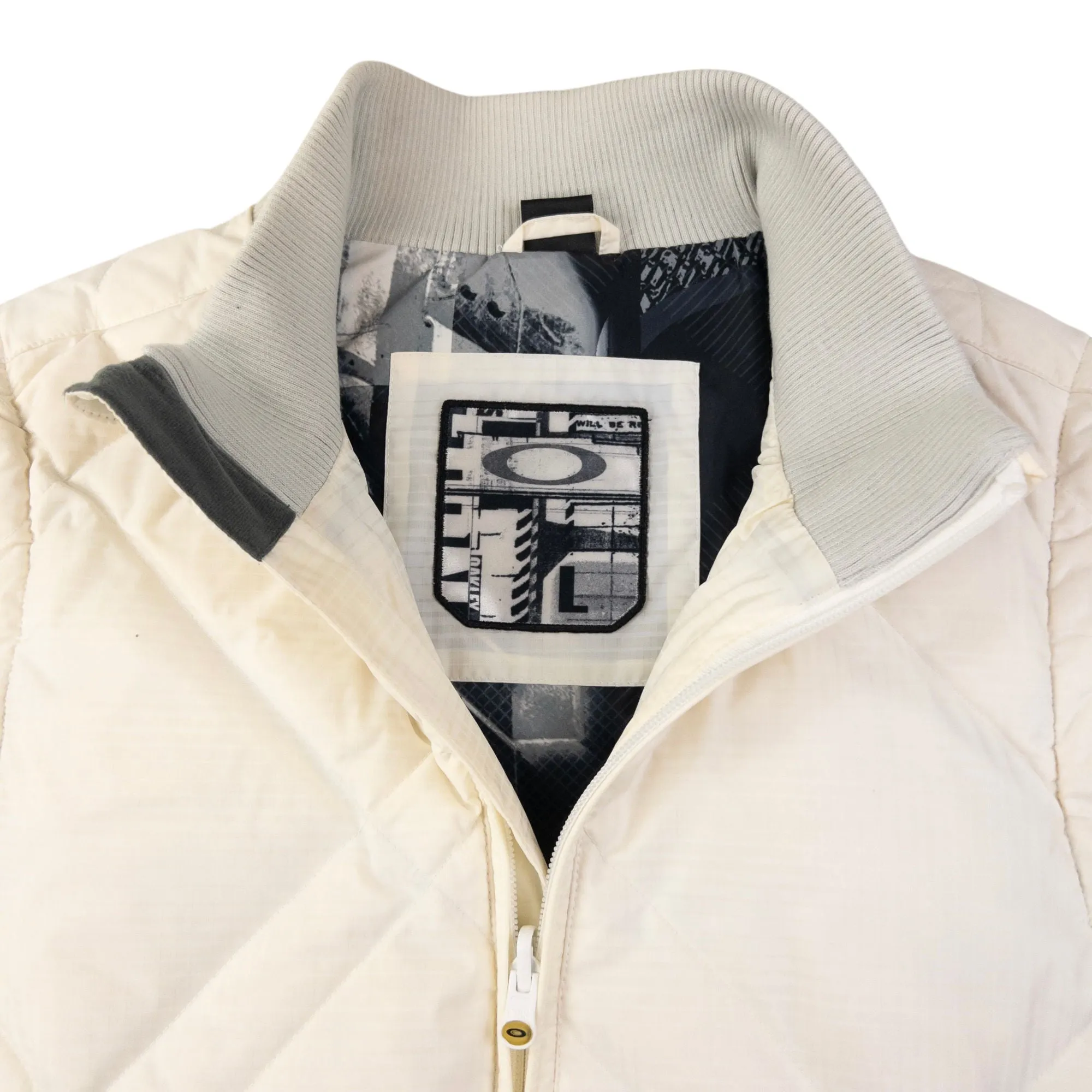 Vintage Oakley Quilted Zip Up Gilet Size L