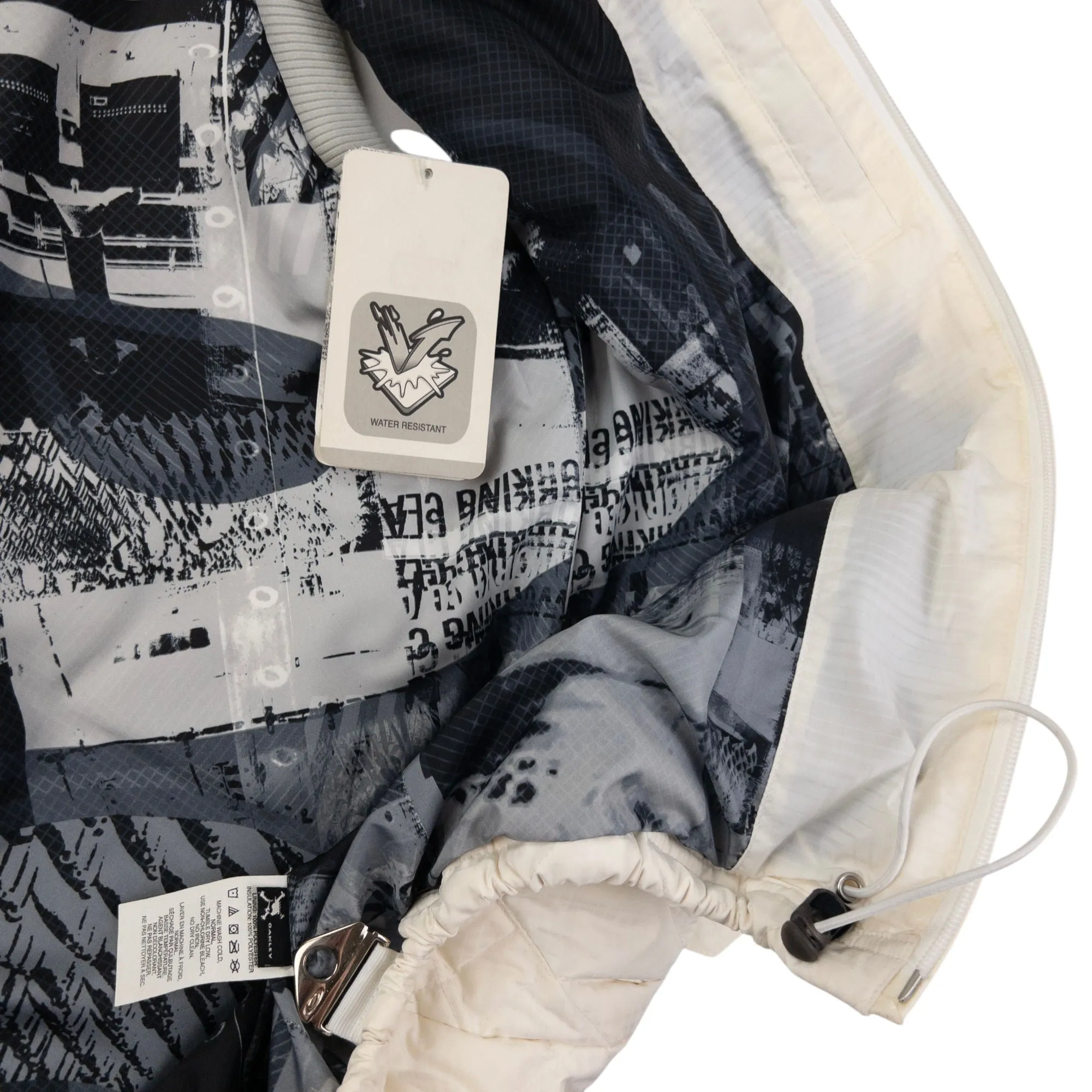 Vintage Oakley Quilted Zip Up Gilet Size L