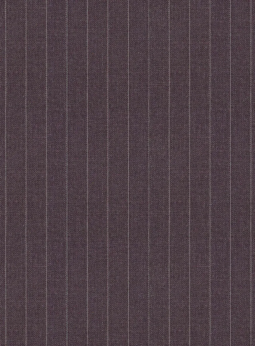 Wine Pinstripe Pants