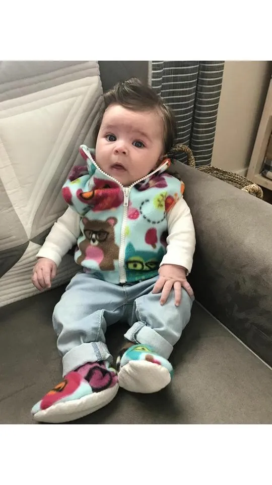 Wolfe Fleece Baby Vest 6-12 Months