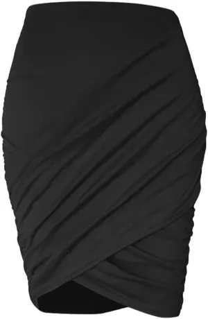 Women's High Waisted Pleated Tennis Skirt Fashion Womens Ladys Sexy Midi Skirt High Waist Solid Casual Slim Base
